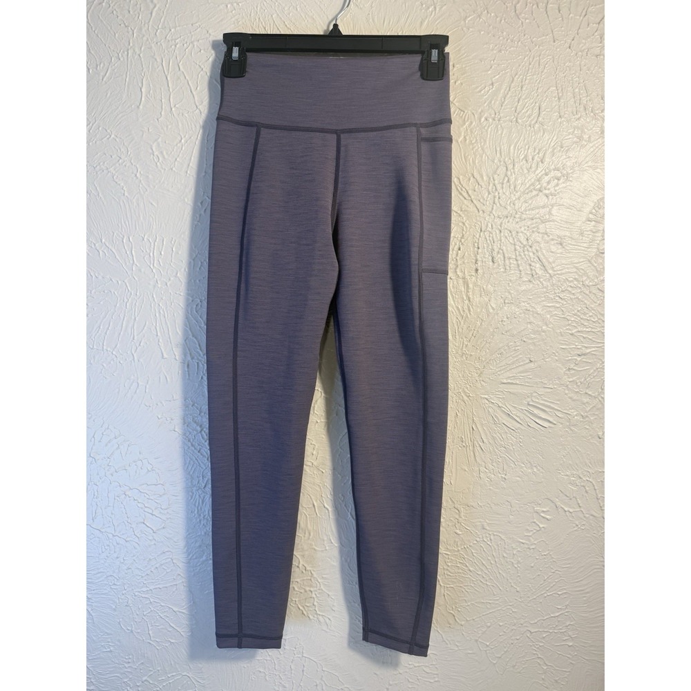 Sweaty Betty Super Sculpt 7/8 Ankle Leggings Purple High Rise Pockets S 24"